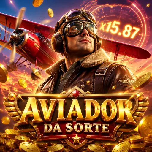 Card do jogo Aviator com aviãozinho subindo o gráfico de multiplicador