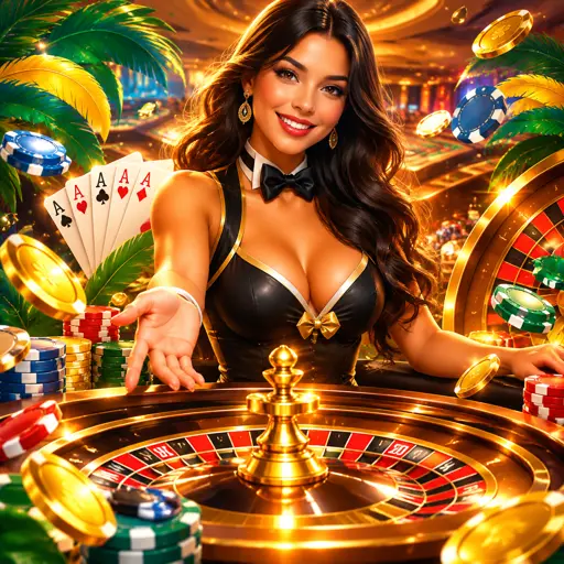 Categoria de cassino ao vivo com mesas de roleta, blackjack e game shows