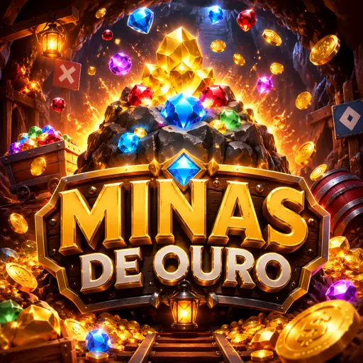 Capa do jogo Mines com grade de bombas e diamantes