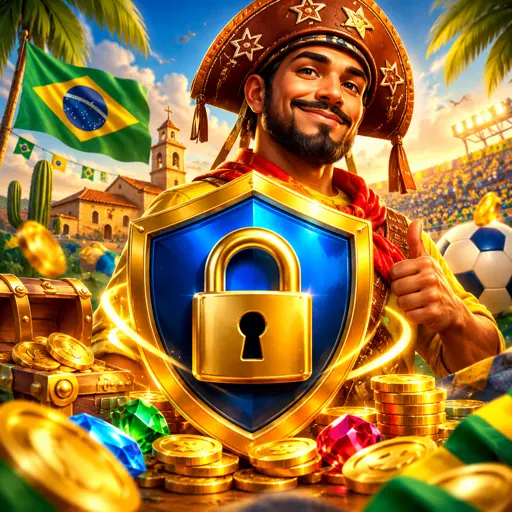 Selo de segurança SSL 256 bits que protege a conta do jogador
