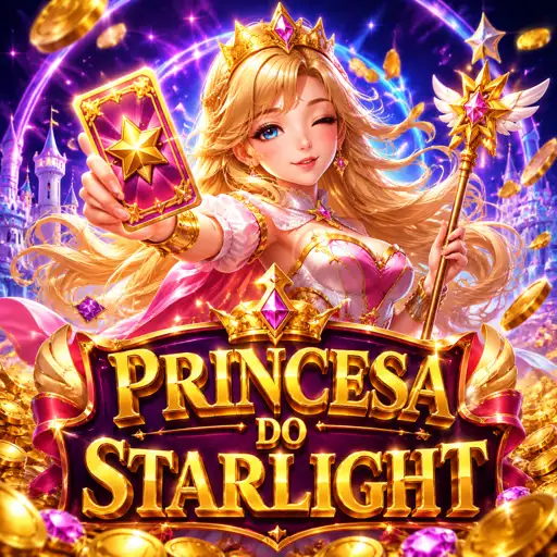 Card do slot Starlight Princess com a princesa animada e corações